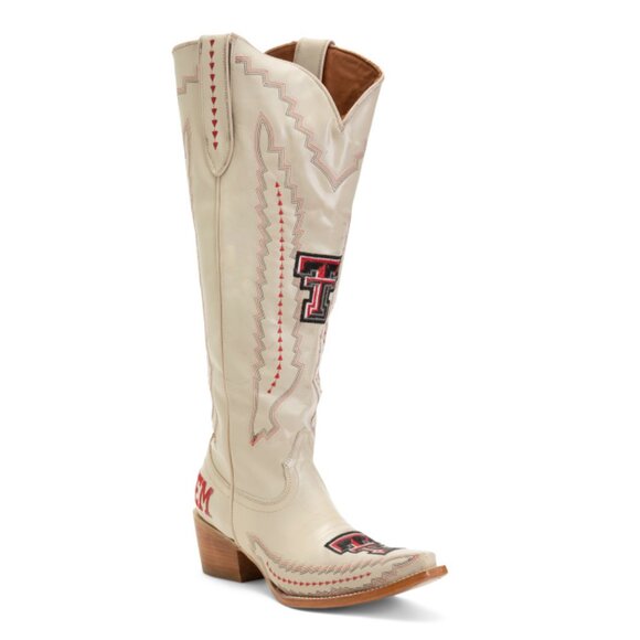 VACCARI BOOTS Mexico Leather Texas Tech Madison Tall Western Boots - Picture 1 of 2